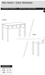 Argos Home Mia Hearts 3196399 Assembly Instructions Manual