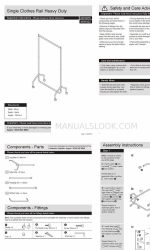 Argos Home Single Clothes Rail Heavy Duty 459/5432 Montaj Talimatları