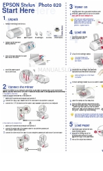 Epson Stylus Photo 820 Commencer ici