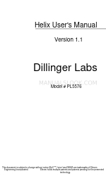 Dillinger Labs Helix Manual do utilizador