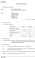 Epson T041020 Product Information Sheet