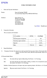 Epson T054220 Product Information Sheet