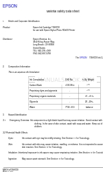 Epson T059720 Material Safety Data Sheet