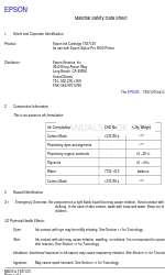 Epson T537120 Material Safety Data Sheet