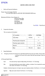 Epson T543100 Material Safety Data Sheet