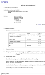 Epson T543500 Fiche de données de sécurité