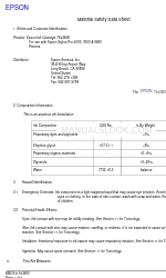 Epson T543600 Karta charakterystyki materiału