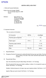 Epson T549400 Material Safety Data Sheet