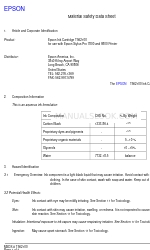 Epson T562100 Fiche de données de sécurité