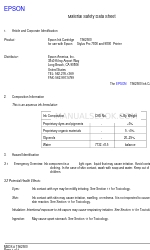 Epson T562500 Material Safety Data Sheet