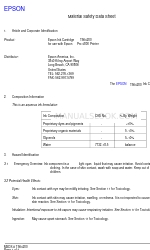 Epson T564200 Material Safety Data Sheet