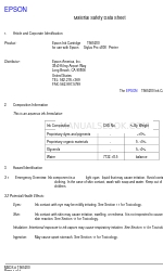 Epson T565200 Material Safety Data Sheet