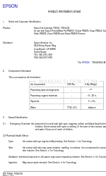 Epson T5846 Fiche d'information sur le produit