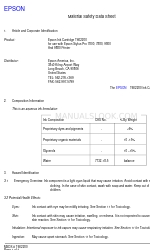 Epson T602200 Fiche de données de sécurité