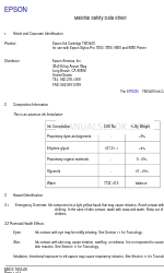 Epson T603400 Material Safety Data Sheet