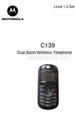 Motorola C139 - Cell Phone - GSM Manual de servicio