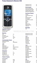 Motorola C168 Datenblatt