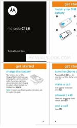 Motorola C168I - Cell Phone - GSM Посібник для початківців