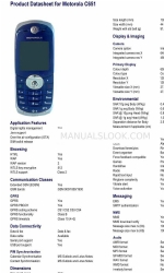 Motorola C651 데이터시트