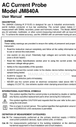 AEMC instruments JM840A Посібник користувача