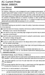 AEMC instruments JM865A Посібник користувача