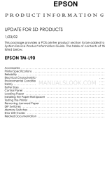 Epson TM-L90 series Manuale informativo