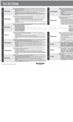 Epson TU-RC7508 User Manual