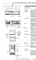 Epson ActionPC 7000 Series Manual de información del producto