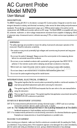 AEMC instruments MN09 Посібник користувача