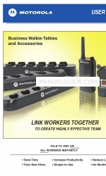 Motorola Business Walkie-Talkies and Accessories Manuel de l'utilisateur