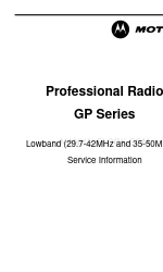 Motorola GP series Service-informatie