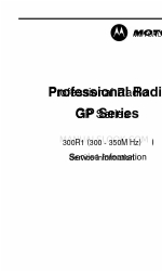 Motorola GP series Service-informatie