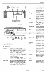 Epson Endeavor 486C Product Information Manual