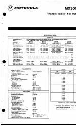 Motorola MX300 series Manual