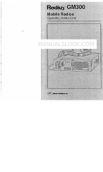 Motorola RADIUS GM300 Operating Instructions Manual