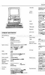 Epson Equity 386SX/20 PLUS Технический паспорт