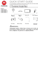 Motorola LUX85CONNECT Quick Start Manual