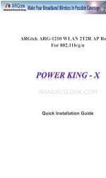 ARGtek POWER KING-X Посібник зі швидкого встановлення