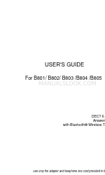 Motorola B802 - Premium 2 Handset Dect 6.0 Cordless Phone System User Manual