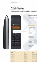 Motorola D212 Технічна специфікація