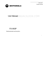 Motorola FX1900P User Manual