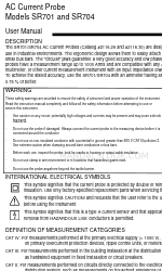 AEMC instruments SR701 Посібник користувача