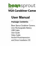 Argus BeanSpraut VGA Carabiner Camera Manual do utilizador