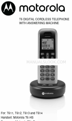 Motorola T6 Series Manuale