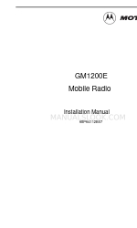 Motorola GM1200E Kurulum Kılavuzu