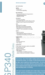 Motorola GP340 ATEX Specification Sheet