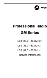 Motorola LB1 (29.6 - 36.0MHz) Informações sobre o serviço