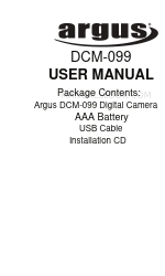 Argus DCM-099 Manuel de l'utilisateur