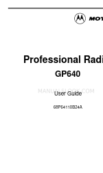 Motorola Professional GP640 ユーザーマニュアル