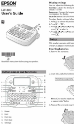 Epson LabelWorks LW-300 Руководство пользователя